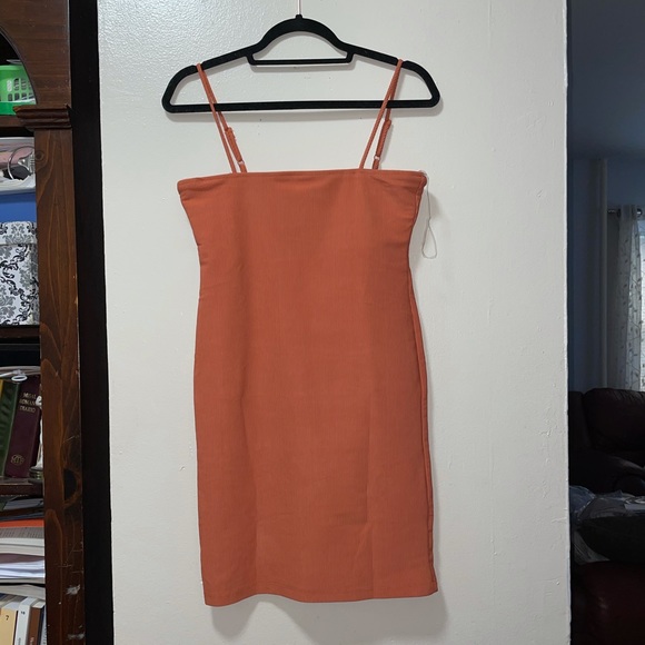 Meeting The Standard Mini Dress - Rust - Picture 6 of 9